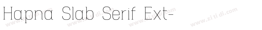 Hapna Slab Serif Ext字体转换